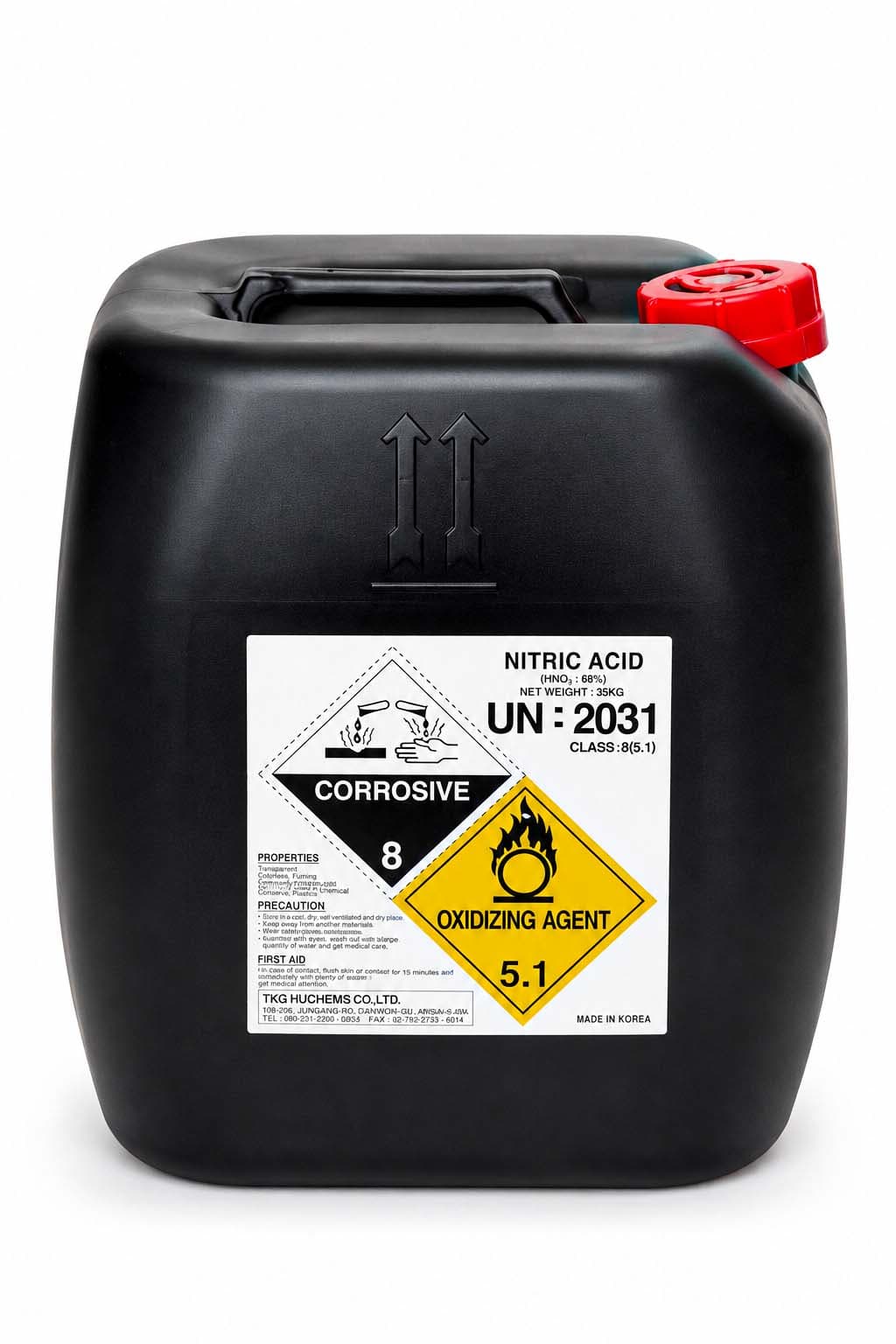 Nitric acid bulk stock jerrican